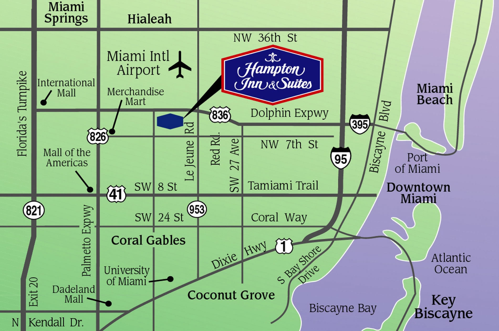 Hampton Inn & Suites Miami Airport South / Blue Lagoon Mobile
